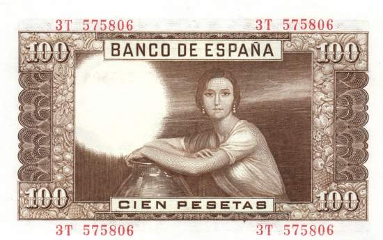 100 Pesetas 7.4.1953